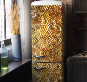 Adesivo per frigo sovrapposizione geometrica del frigorifero - TenStickers