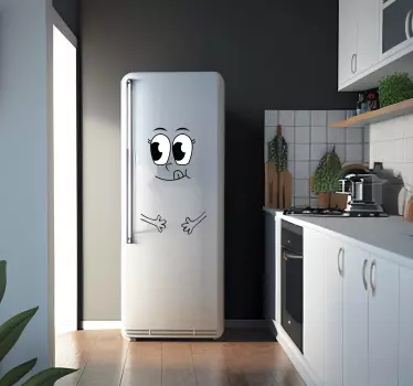 Adesivo per frigo vinilo cara - TenStickers