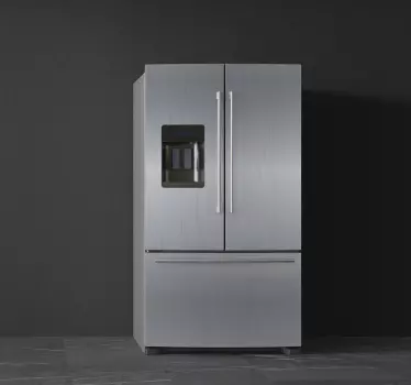 Adesivo per frigo vinilo nevera acero - TenStickers