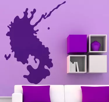 Adesivo geometrico design a forma di schizzi - TenStickers