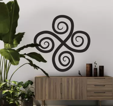 Adesivo geometrico elemento di rotazione elegante - TenStickers