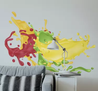 Adesivo geometrico forme colorate esplosive - TenStickers