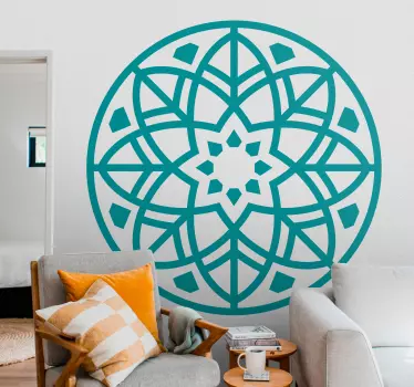 Adesivo geometrico struttura circolare geometrica - TenStickers