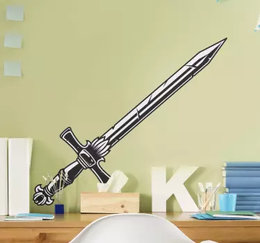 Adesivo giochi grafica spada fantastica - TenStickers