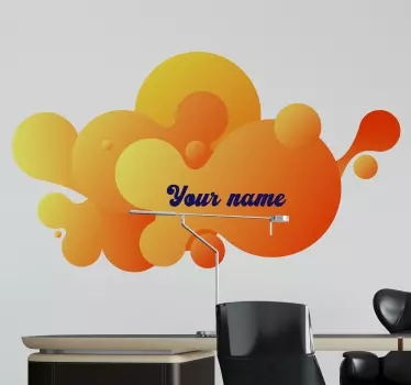 Adesivo graffiti design a bolle colorate - TenStickers