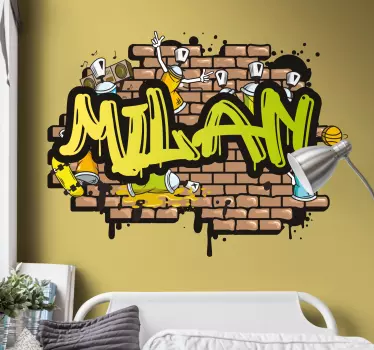 Adesivo graffiti graffiti urbani colorati - TenStickers
