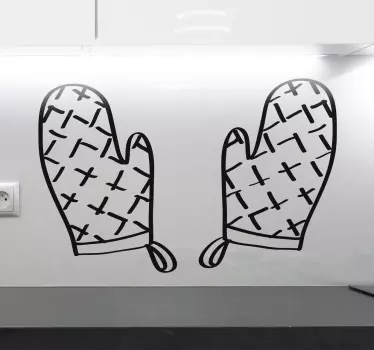 Adesivo guanti da cucina - TenStickers
