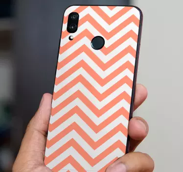 Adesivo Huawei copertina con motivo a chevron - TenStickers