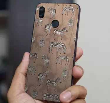 Adesivo Huawei copertina con motivo zebrato - TenStickers