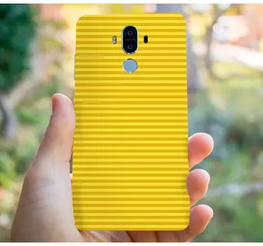 Adesivo huawei cover a strisce gialle - TenStickers