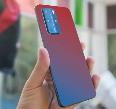 Adesivo huawei cover telefonica gradiente - TenStickers