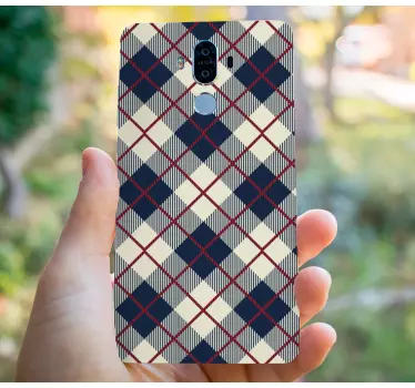 Adesivo huawei design a motivo scozzese - TenStickers