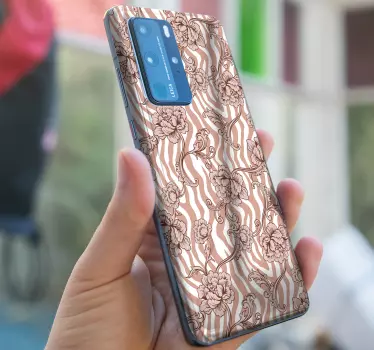 Adesivo huawei elemento fiorente - TenStickers