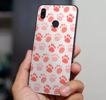 Adesivo Huawei impronte di zampe di animali domestici - TenStickers