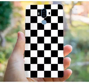 Adesivo huawei motivo a scacchi - TenStickers