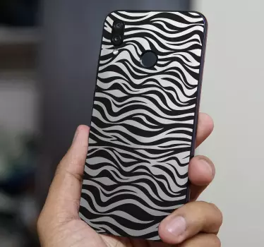 Adesivo Huawei motivo a strisce ondulate - TenStickers