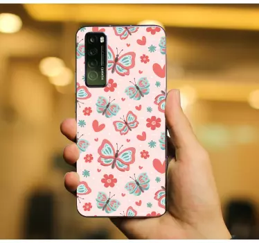 Adesivo huawei motivo farfalla - TenStickers