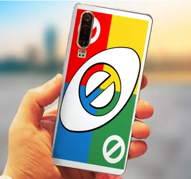 Adesivo huawei grafica carte colorate - TenStickers