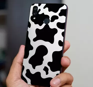 Adesivo huawei motivo maculato di mucca - TenStickers