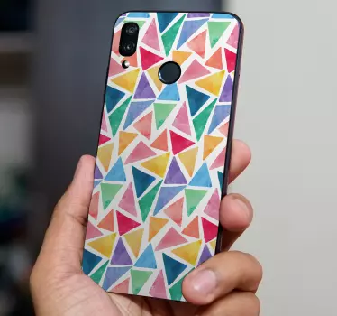 Adesivo huawei motivo triangolare vibrante - TenStickers