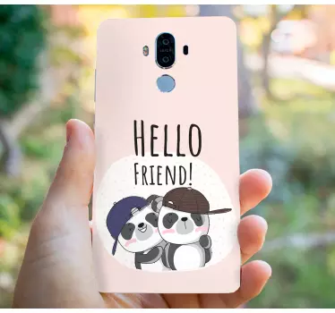 Adesivo huawei pandas che si abbracciano - TenStickers