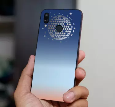Adesivo huawei sfera disco geometrica - TenStickers