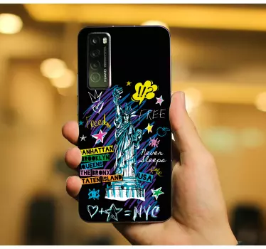 Adesivo huawei simbolo della libertà nyc - TenStickers