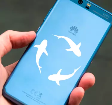 Adesivo huawei squalo nuotatore - TenStickers