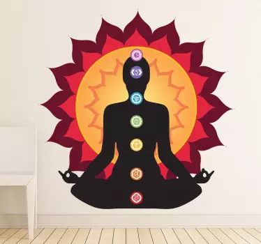 Adesivo murale illustrazione chakra - TenStickers