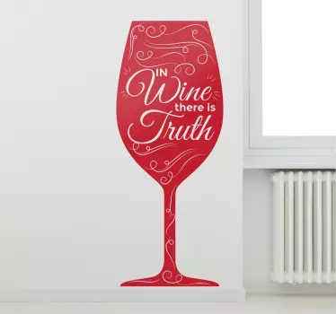Adesivo In vino veritas - TenStickers