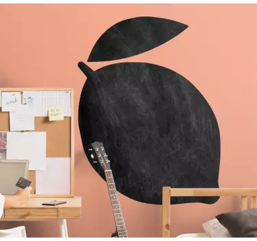 Adesivo lavagna forma di limone semplice - TenStickers