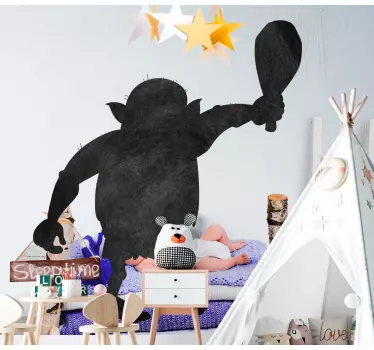 Adesivo lavagna sagoma personaggio fantasy - TenStickers