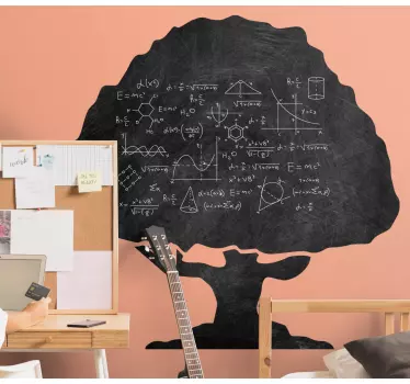Adesivo lavagna schema ad albero scientifico - TenStickers