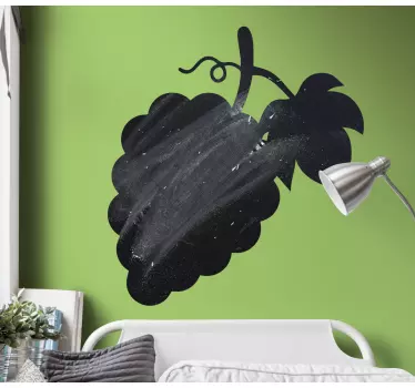 Adesivo lavagna silhouette grappolo d'uva - TenStickers