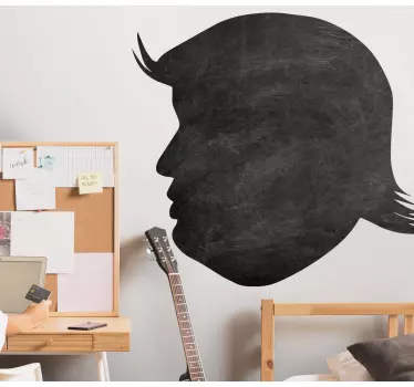 Adesivo lavagna silhouette profilo - TenStickers