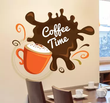 Adesivo cucina macchia di caffé - TenStickers