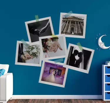 Adesivo matrimonio momenti di nozze memorabili - TenStickers