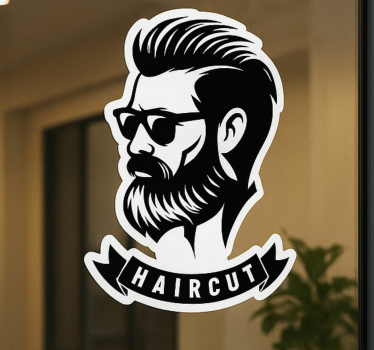 Adesivo moda insegna del barbiere - TenStickers