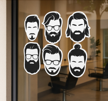 Adesivo moda stili per parrucchieri - TenStickers