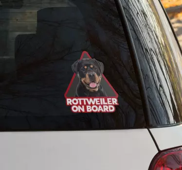 Adesivo murale animale domestico Adesivo faccia rottweiller - TenStickers
