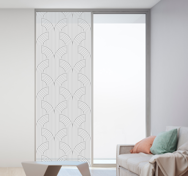 Adesivo astratto linee arcuate - TenStickers
