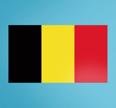 Adesivo murale bandiera Belgio - TenStickers