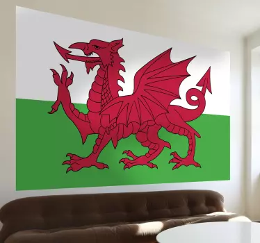 Adesivo murale bandiera Galles - TenStickers