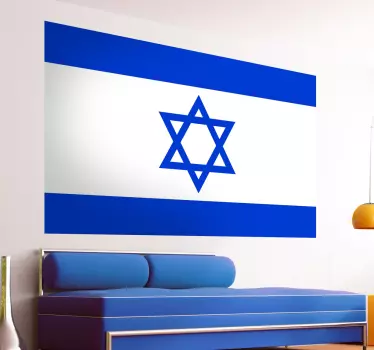Adesivo murale bandiera Israele - TenStickers