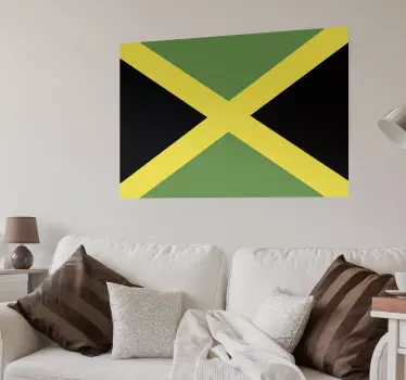 Adesivo murale bandiera Jamaica - TenStickers