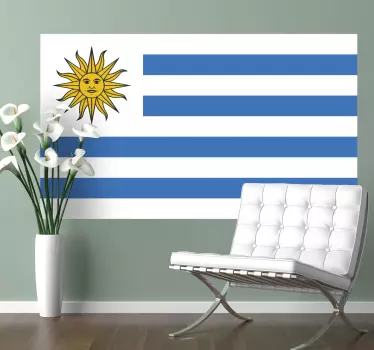 Adesivo murale bandiera Uruguay - TenStickers