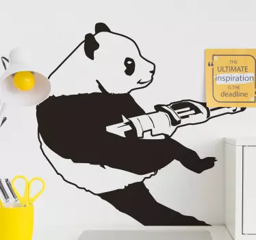 Disegno per pareti Banksy panda - TenStickers