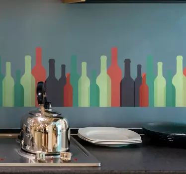 Adesivo aziendale bottiglie di vino - TenStickers