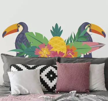 Adesivo murale tucani tropicali - TenStickers