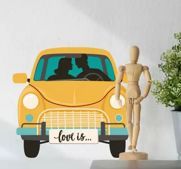 Adesivo murale coppia di innamorati - TenStickers